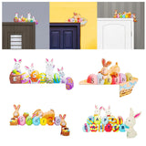 Maxbell Door Frame Door Decoration Sign Easter Sign for Door Photo Props Spring 22cmx14.5cm
