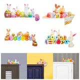 Maxbell Door Frame Door Decoration Sign Easter Sign for Door Photo Props Spring 22cmx14.5cm