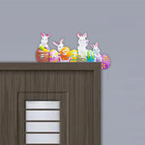 Maxbell Door Frame Door Decoration Sign Easter Sign for Door Photo Props Spring 22cmx14.5cm