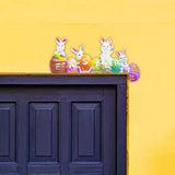 Maxbell Door Frame Door Decoration Sign Easter Sign for Door Photo Props Spring 22cmx14.5cm