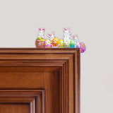 Maxbell Door Frame Door Decoration Sign Easter Sign for Door Photo Props Spring 22cmx14.5cm
