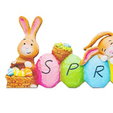 Maxbell Door Frame Door Decoration Sign Easter Sign for Door Photo Props Spring 22cmx11.8cm