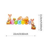 Maxbell Door Frame Door Decoration Sign Easter Sign for Door Photo Props Spring 22cmx11.8cm