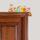 Maxbell Door Frame Door Decoration Sign Easter Sign for Door Photo Props Spring 22cmx11.8cm