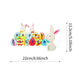 Maxbell Door Frame Door Decoration Sign Easter Sign for Door Photo Props Spring 22cmx13.2cm