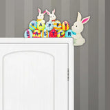 Maxbell Door Frame Door Decoration Sign Easter Sign for Door Photo Props Spring 22cmx13.2cm