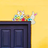 Maxbell Door Frame Door Decoration Sign Easter Sign for Door Photo Props Spring 22cmx13.2cm