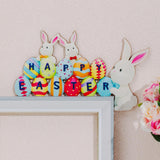 Maxbell Door Frame Door Decoration Sign Easter Sign for Door Photo Props Spring 22cmx13.2cm