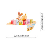 Maxbell Door Frame Door Decoration Sign Easter Sign for Door Photo Props Spring 22cmx14.9cm