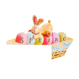Maxbell Door Frame Door Decoration Sign Easter Sign for Door Photo Props Spring 22cmx14.9cm