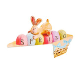 Maxbell Door Frame Door Decoration Sign Easter Sign for Door Photo Props Spring 22cmx14.9cm