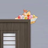 Maxbell Door Frame Door Decoration Sign Easter Sign for Door Photo Props Spring 22cmx14.9cm