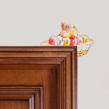 Maxbell Door Frame Door Decoration Sign Easter Sign for Door Photo Props Spring 22cmx14.9cm