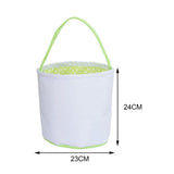 Maxbell Spring Easter Eggs Hunting Bags Treats Gift Bags for Holiday Shopping Daily Green