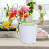 Maxbell Spring Easter Eggs Hunting Bags Treats Gift Bags for Holiday Shopping Daily Green
