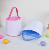 Maxbell Spring Easter Eggs Hunting Bags Treats Gift Bags for Holiday Shopping Daily Blue