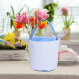 Maxbell Spring Easter Eggs Hunting Bags Treats Gift Bags for Holiday Shopping Daily Blue