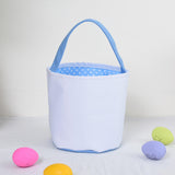 Maxbell Spring Easter Eggs Hunting Bags Treats Gift Bags for Holiday Shopping Daily Blue