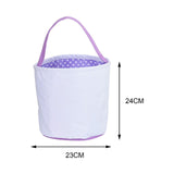 Maxbell Spring Easter Eggs Hunting Bags Treats Gift Bags for Holiday Shopping Daily Violet