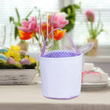 Maxbell Spring Easter Eggs Hunting Bags Treats Gift Bags for Holiday Shopping Daily Violet