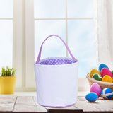 Maxbell Spring Easter Eggs Hunting Bags Treats Gift Bags for Holiday Shopping Daily Violet