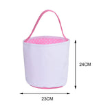 Maxbell Spring Easter Eggs Hunting Bags Treats Gift Bags for Holiday Shopping Daily Pink