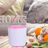 Maxbell Spring Easter Eggs Hunting Bags Treats Gift Bags for Holiday Shopping Daily Pink