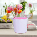 Maxbell Spring Easter Eggs Hunting Bags Treats Gift Bags for Holiday Shopping Daily Pink