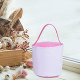 Maxbell Spring Easter Eggs Hunting Bags Treats Gift Bags for Holiday Shopping Daily Pink