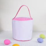 Maxbell Spring Easter Eggs Hunting Bags Treats Gift Bags for Holiday Shopping Daily Pink