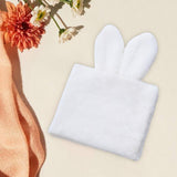 Maxbell Handmade Rabbit Ear Round Bouquet Autumn Winter Lifelike for Home Decoration white