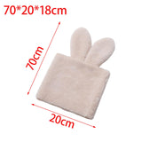 Maxbell Handmade Rabbit Ear Round Bouquet Autumn Winter Lifelike for Home Decoration brown