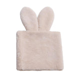 Maxbell Handmade Rabbit Ear Round Bouquet Autumn Winter Lifelike for Home Decoration brown