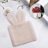 Maxbell Handmade Rabbit Ear Round Bouquet Autumn Winter Lifelike for Home Decoration brown
