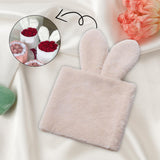 Maxbell Handmade Rabbit Ear Round Bouquet Autumn Winter Lifelike for Home Decoration brown