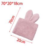 Maxbell Handmade Rabbit Ear Round Bouquet Autumn Winter Lifelike for Home Decoration pink