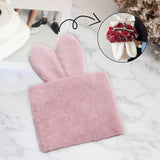 Maxbell Handmade Rabbit Ear Round Bouquet Autumn Winter Lifelike for Home Decoration pink