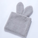 Maxbell Handmade Rabbit Ear Round Bouquet Autumn Winter Lifelike for Home Decoration grey