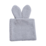Maxbell Handmade Rabbit Ear Round Bouquet Autumn Winter Lifelike for Home Decoration grey