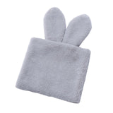 Maxbell Handmade Rabbit Ear Round Bouquet Autumn Winter Lifelike for Home Decoration grey