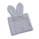 Maxbell Handmade Rabbit Ear Round Bouquet Autumn Winter Lifelike for Home Decoration grey