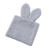 Maxbell Handmade Rabbit Ear Round Bouquet Autumn Winter Lifelike for Home Decoration grey