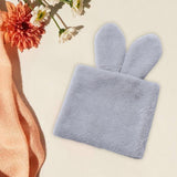 Maxbell Handmade Rabbit Ear Round Bouquet Autumn Winter Lifelike for Home Decoration grey