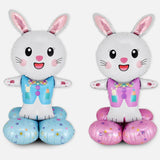 Maxbell Inflatable bunny Easter for Children Decor for Baby Shower Holiday pink