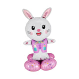 Maxbell Inflatable bunny Easter for Children Decor for Baby Shower Holiday pink