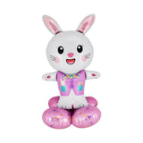 Maxbell Inflatable bunny Easter for Children Decor for Baby Shower Holiday pink