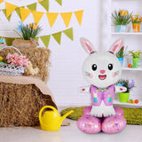 Maxbell Inflatable bunny Easter for Children Decor for Baby Shower Holiday pink