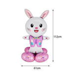 Maxbell Inflatable bunny Easter for Children Decor for Baby Shower Holiday pink