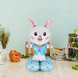 Maxbell Inflatable bunny Easter for Children Decor for Baby Shower Holiday blue