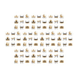 Maxbell Eid Mubarak Stickers Invitation Stickers Boxes Stickers for Boxes Letters Style T
